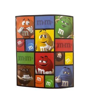 M&Ms Fleece Blanket 50" X 60" Blue Multicolor 100% Polyester